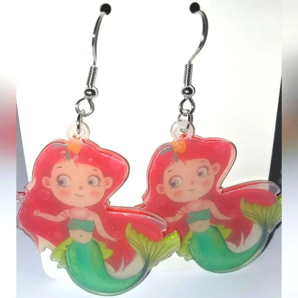 Super cute Mermaid earrings For Kids And Adults